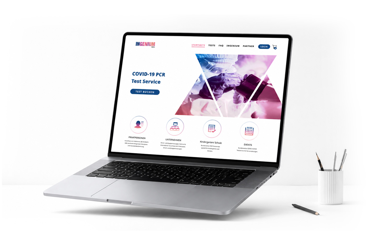 Ingenium Labs hero mockup