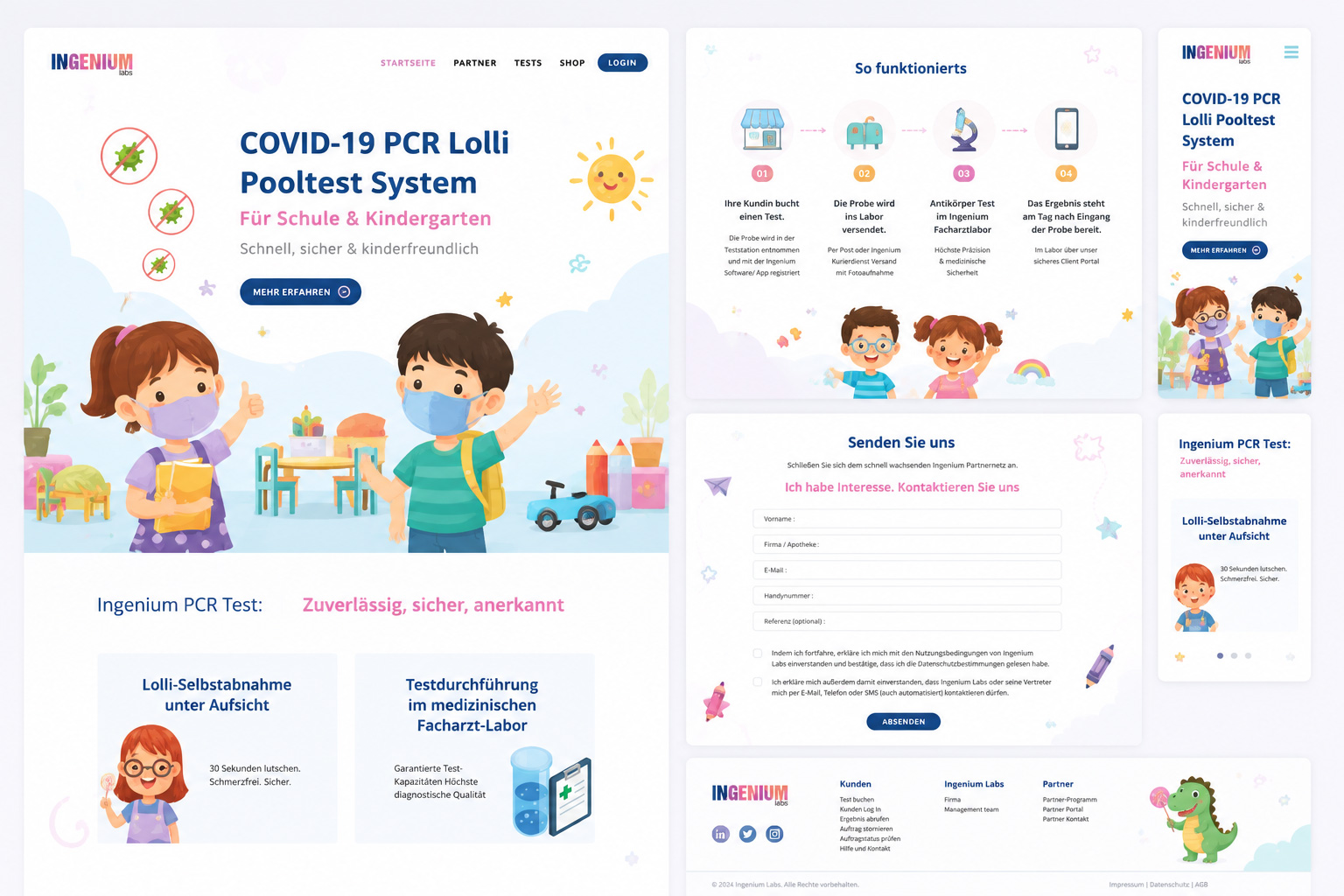 Kindergarten Platform hero mockup