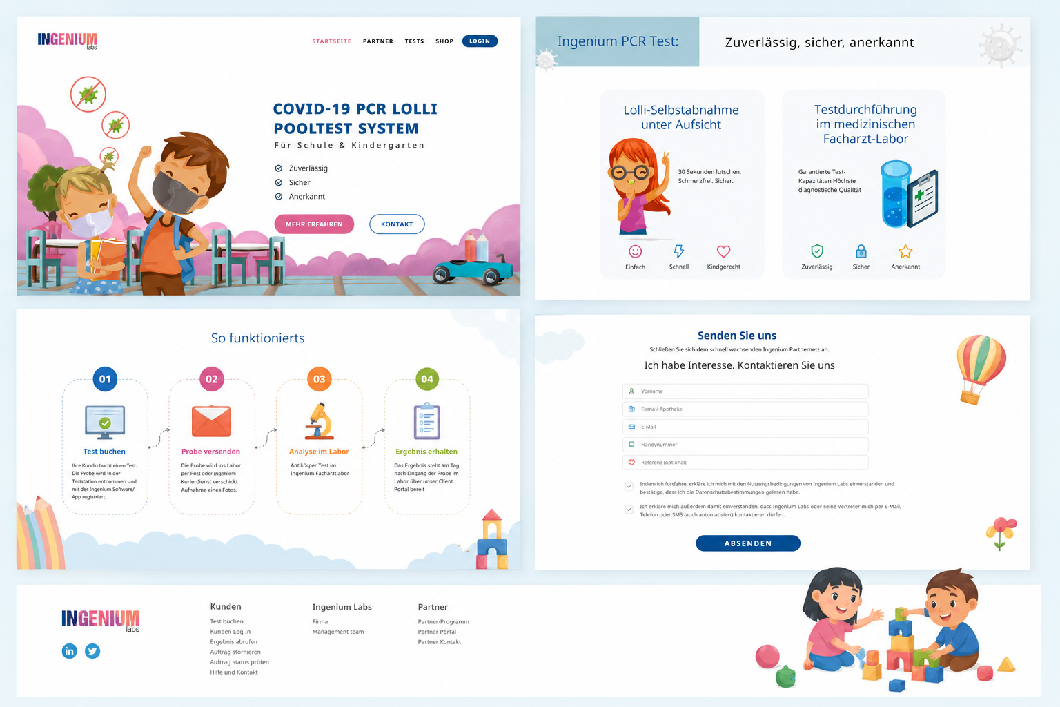 Ingenium Labs design process visuals