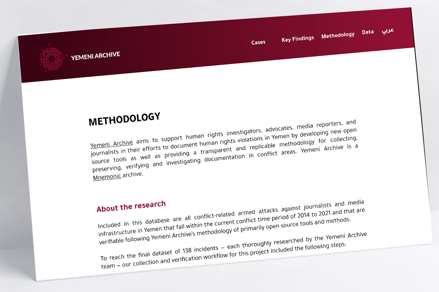 Yemeni Archive hero mockup